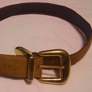 Gail labelle Genuine Suede/ Cow hide Belt